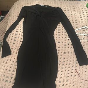 Guided black mini dress with cut outs size 8